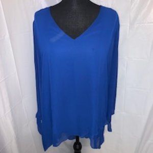 V Neck Chiffon Top